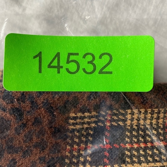 Bechamel Petites Women's Brown‎ Long Sleeve Patchwork Button Up Shirt Size PM - Picture 10 of 10